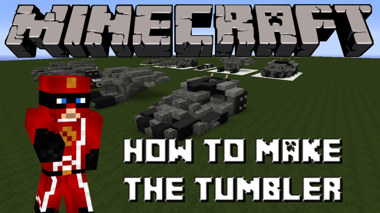 Minecraft - How To Build The Dark Knight Tumbler 