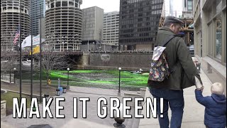 Chicago St. Patricks Day Festivities! | River Dying & Southside Irish Parade!