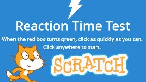 Scratch Tutorial | Human Benchmark Reaction Time Test on Scratch