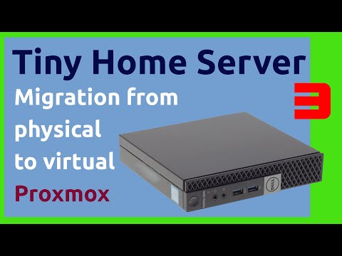 migrate a physical server to a virtual machine on proxmox