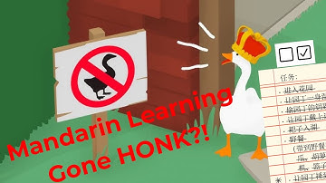 [CC] Goose Gone Wild! | Untitled Goose Game 鹅作剧 - Comprehensible Input Mandarin Let