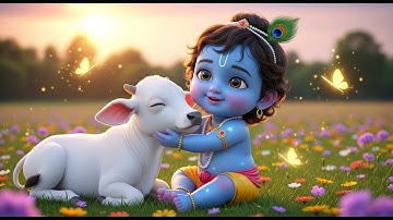 Shri Krishna Govind Hare Murari | Divine Krishna Bhajan | Peaceful Sleep Music for Kids