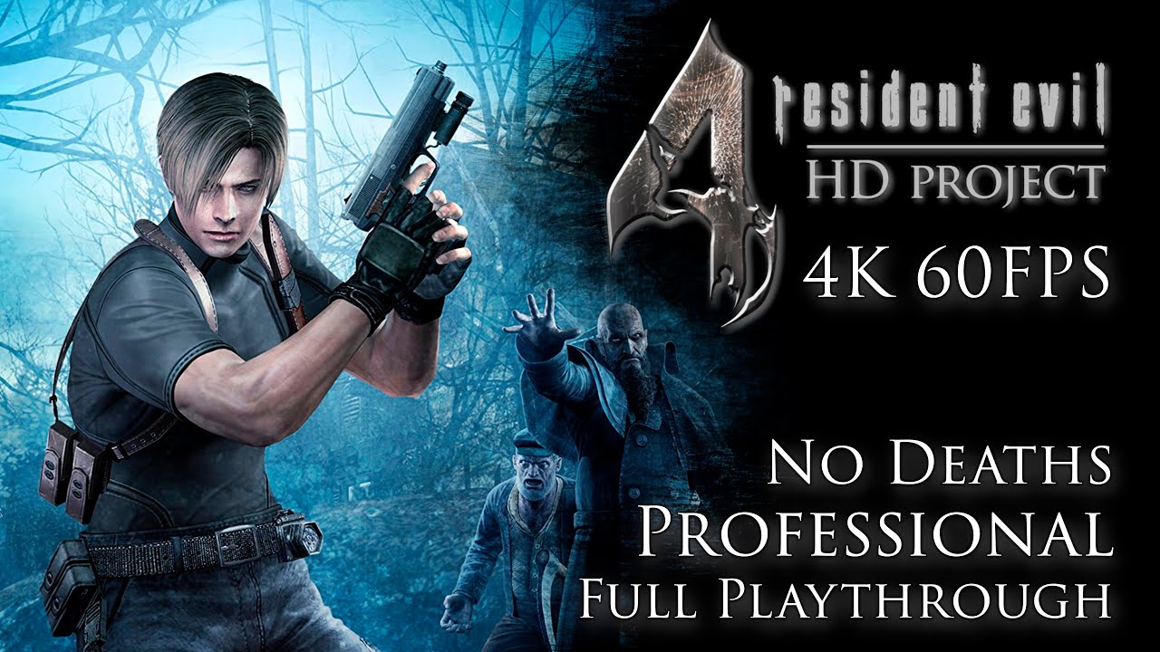 Resident Evil 4 HD Mod Remastered (PC) 4K 60FPS Gameplay - (RE 4 HD  Project) 