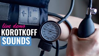 Korotkoff Sounds LIVE DEMO | Blood Pressure READING