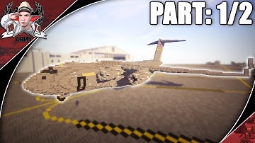 Minecraft: Modern Warfare C-17 | Cargo Aircraft Tutorial (Part 1/2) (Landed + In-Flight Version)