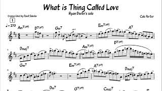 Video thumbnail of "What is This Thing Called Love (by Cole Porter), Ryan Devlin's solo"