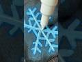 光る雪の結晶の描き方#shorts