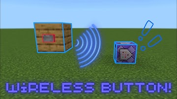 [MCPE/BEDROCK] Button wireless tutorial.