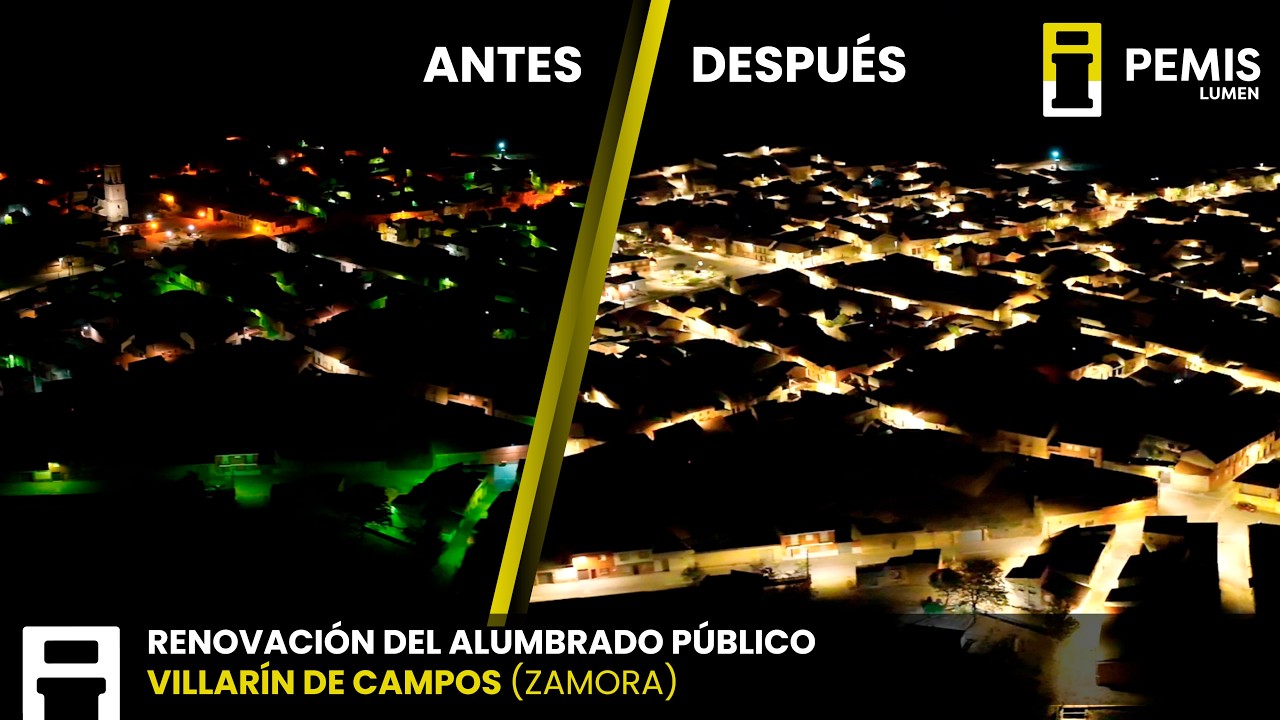 VILLARRÍN DE CAMPOS  (Zamora) Renovación del Alumbrado Público Exterior del Municipio
