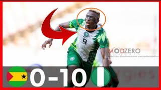 NIGERIA VS SAO TOME HIGHLIGHTS 10-0 & PRINCIPE (AFCON QUALIFIERS)
