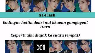 X1 - 'FLASH' Mv (Easy/Indo Lyrics)