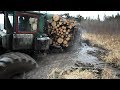 Homemade forwarder, difficult road