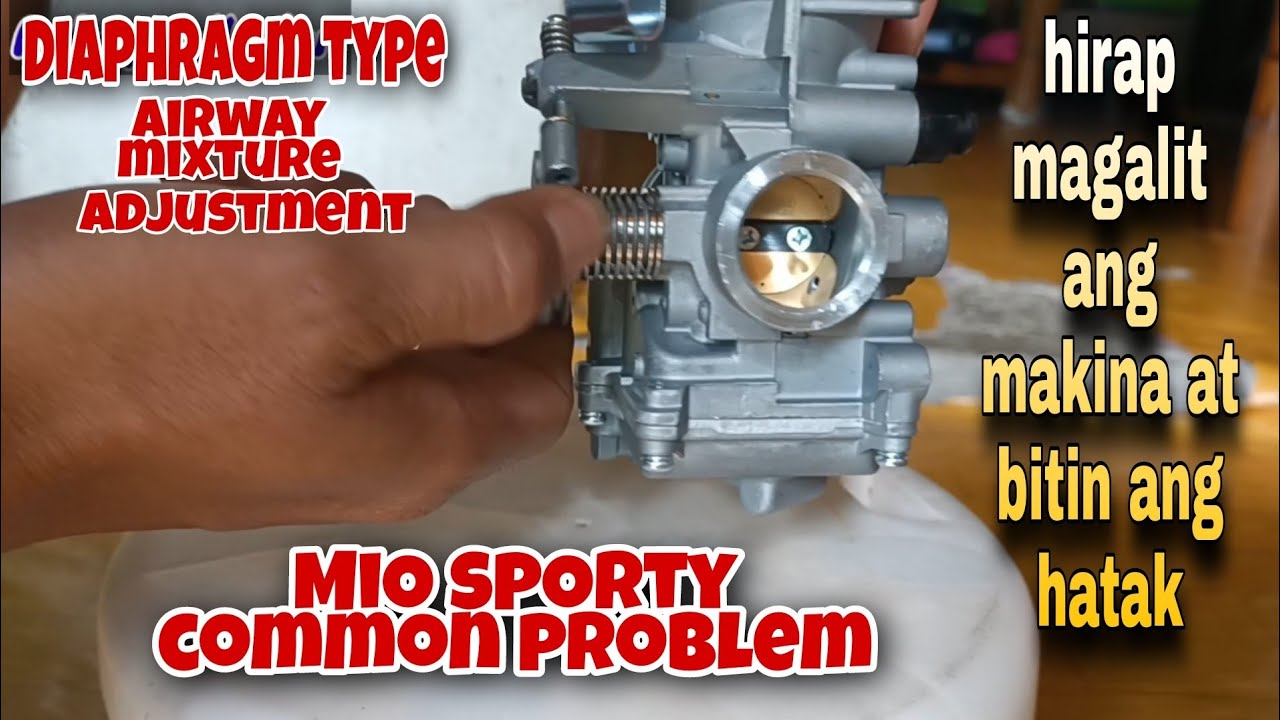 Hirap magalit ang makina at bitin ang hatak/air fuel mixture/MiO spOrty