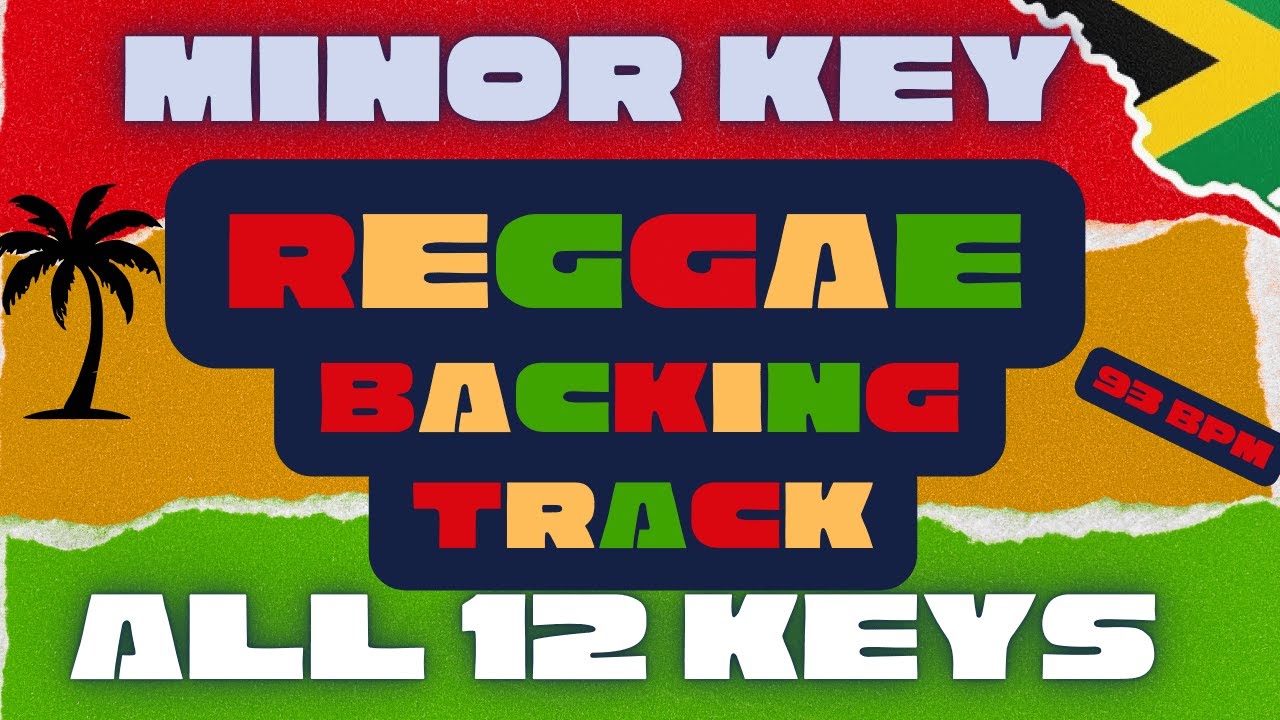 Minor Key Reggae Backing Track in ALL 12 KEYS. 93 BPM
