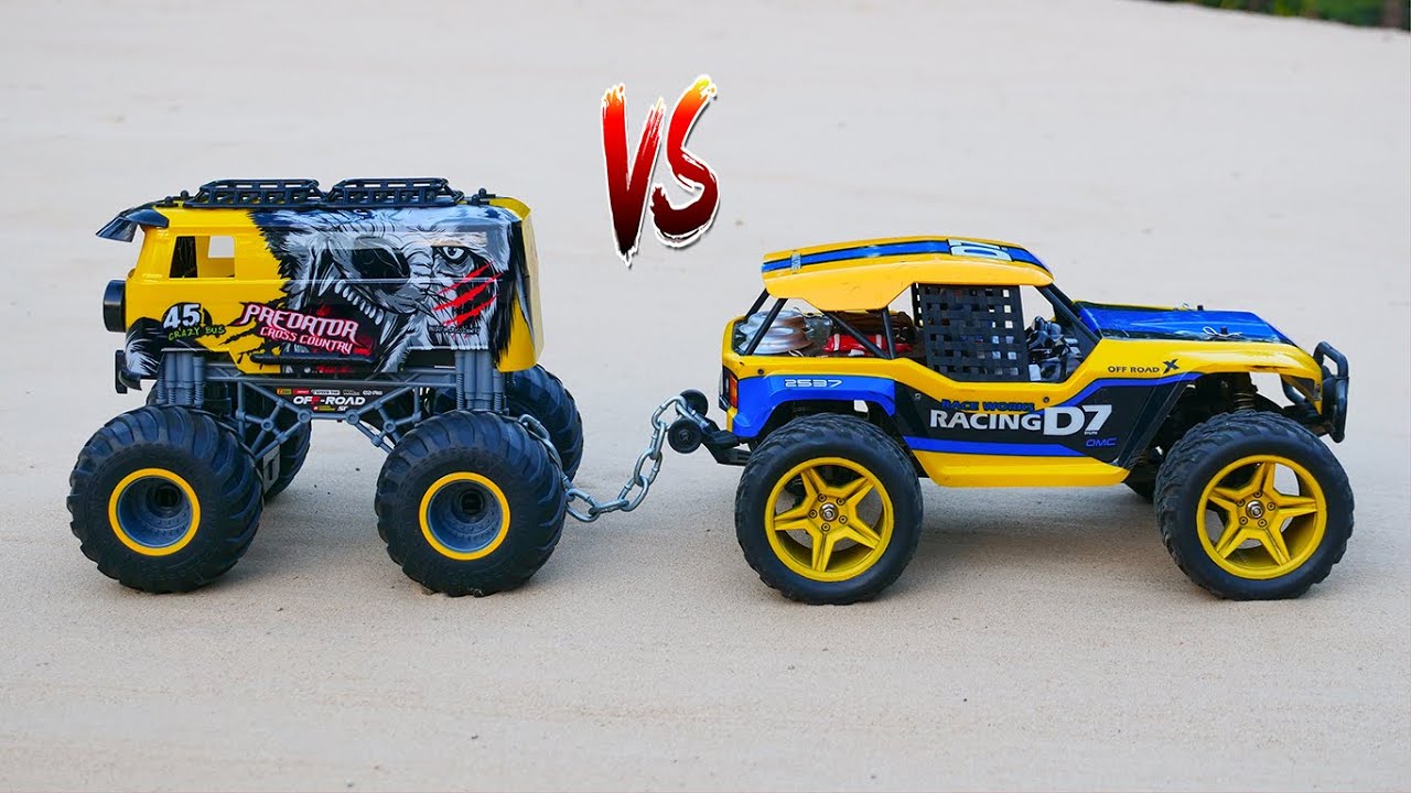 Experiment RC Truck vs Monster Truck YouTube