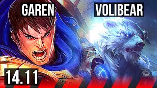 GAREN vs VOLIBEAR (TOP) | 7/1/3, 800+ games | TR Grandmaster | 14.11