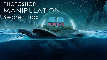 Turtle House Manipulation And Secret Tips And Adjustment Photoshop Tutorial
