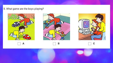 Starters 1 - Test 3 - Listening part 3.