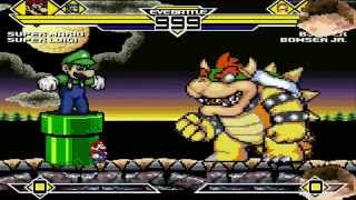 Super Mario Super Luigi Vs Bowser Bowser Jr Mugen Battle 10