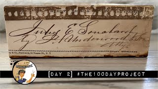 DAY 2 - THE 100 DAY PROJECT  - PLANNER CARD BOX DECORATION  - #the100dayproject #crafttutorial
