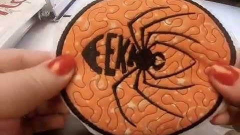 Kreative Kiwi Machine Embroidery:ITH Halloween Coasters in the hoop!🎃