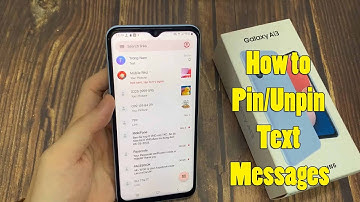 Samsung Galaxy A13: How to Pin/Unpin Text Messages