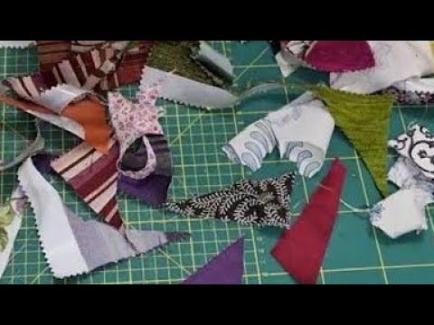 Sewing with scraps: How to make a patchwork carpet 