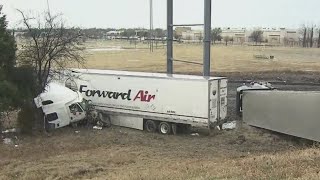 Traffic Slows In Garland After Crash Involving 2 Big Rigs