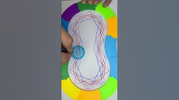 Spirography new 🖼️ #asmr #art #drawing #spirograph #spirographdrawing #spirographasmr #shorts