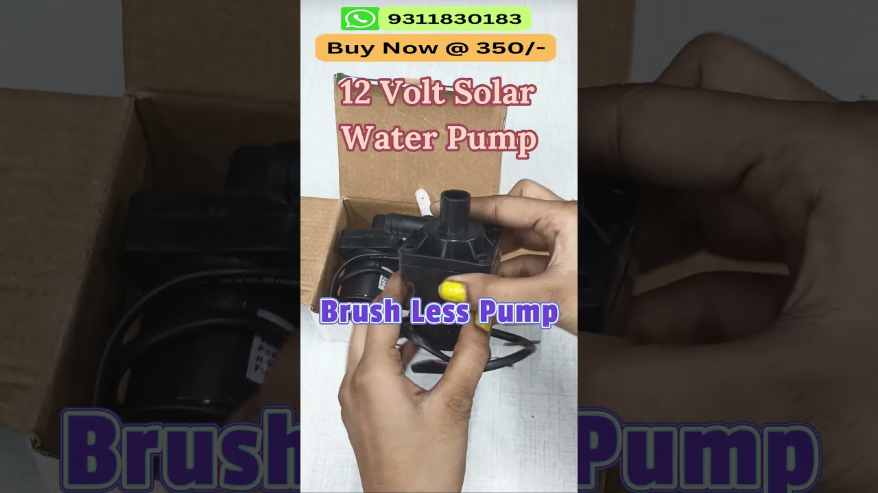 Submersible 12v Dc Water Pump 12V DC Solar Powered
