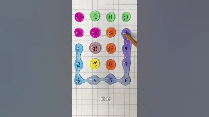 Draw a starlight line with numbers 1-21 #englishspeaking #quiz #englishvocabulary #shorts #english