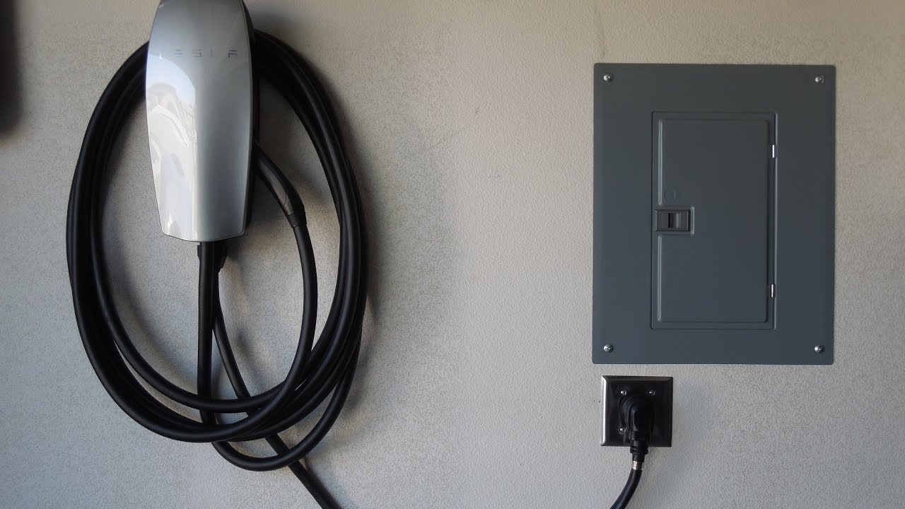 Past Tesla Wall Connector Installation with PVC Conduit #evchargers 