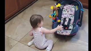 Cute Toddler Alexa Learning to walk! #toddler #cutetoddler #cute #funny