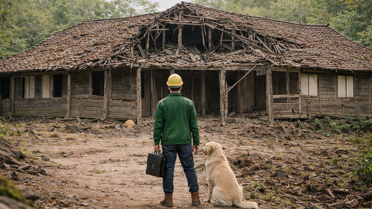 После того как он лишился опеки над ребенком, он отремонтировал заброшенный дом и начал все заново с