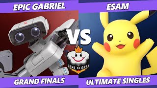 GOML NA Open Southeast USA GRAND FINALS - ESAM (Pikachu) Vs. Epic Gabriel (ROB) Ultimate SSBU