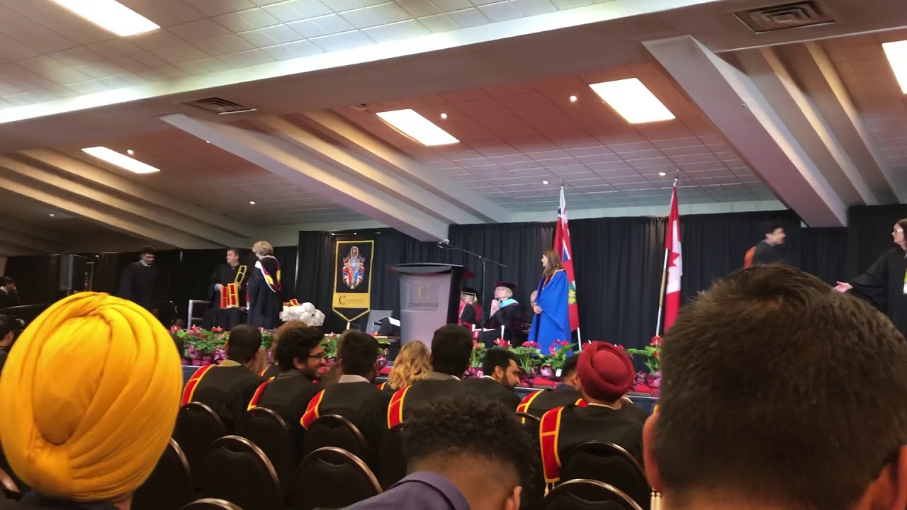 Patel in Conestoga College Covocation - YouTube
