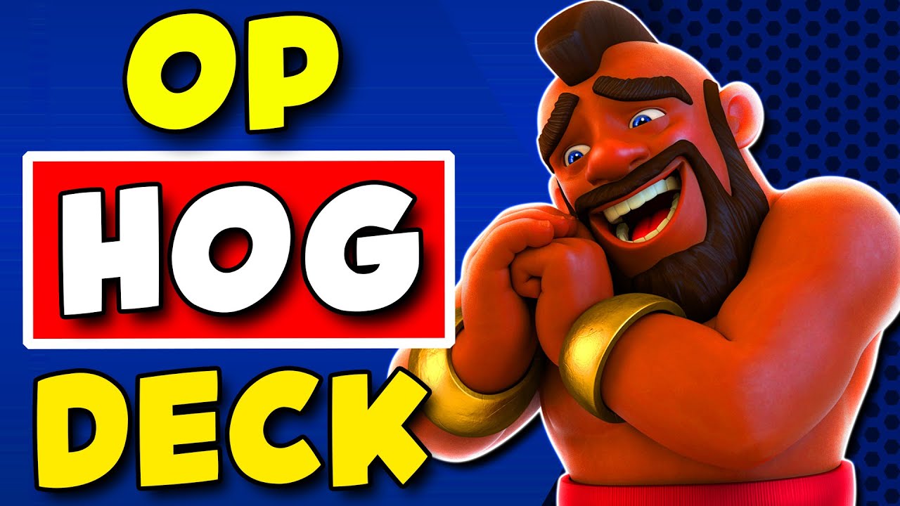 Hog Rider Evolved Royal Recruits Unbeatable deck - Clash Royale - YouTube