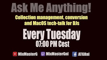 Ask me Anything conversion, collection management and MacOS tech-talk for DJs