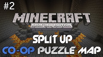 Minecraft: Xbox 360 Edition - "Split Up" Part 2 - Spider Web Jump (Custom CO-OP Puzzle Map)