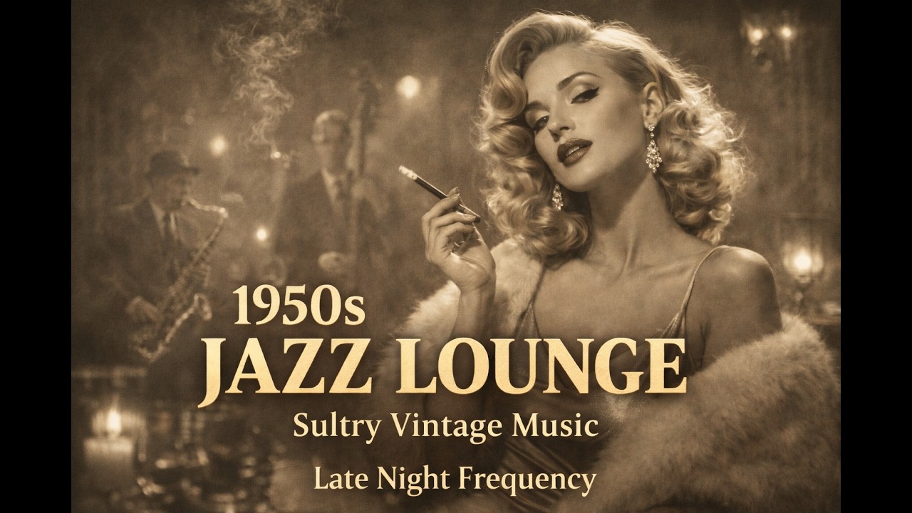 1950s Jazz Lounge – Relaxing Vintage Music | Late Night Frequency