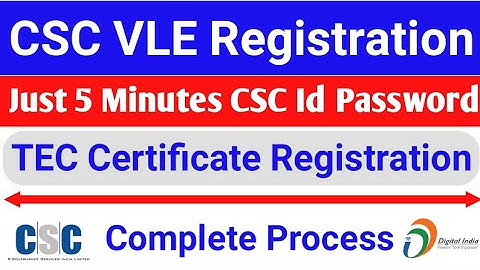 How to Apply for CSC Center 2020 || CSC Registration Process || TEC Certificate Registration Process