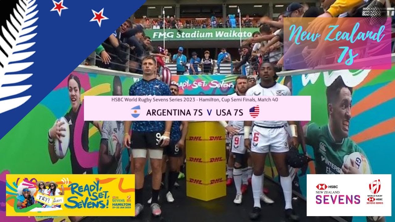 HSBC World Rugby 7s Series 2023 Hamilton 7s ARGENTINA v USA Semi-Final 