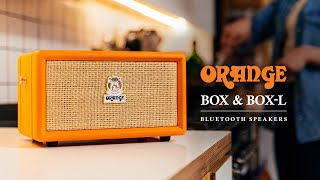 Orange BOX &amp; BOX L Bluetooth speakers