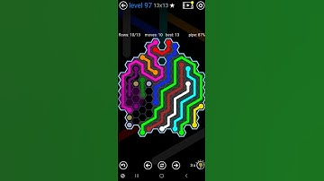 How To Solve Flow Free Hexes Inkblot Pack Level 97 13x13 Board Walk Through Solution Walkthrough