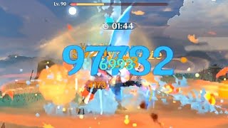 F2p Xingqiu Hitting 140k with EEEE