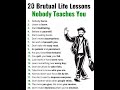BRUTAL LIFE LESSONS OF 2026. #shortvideo