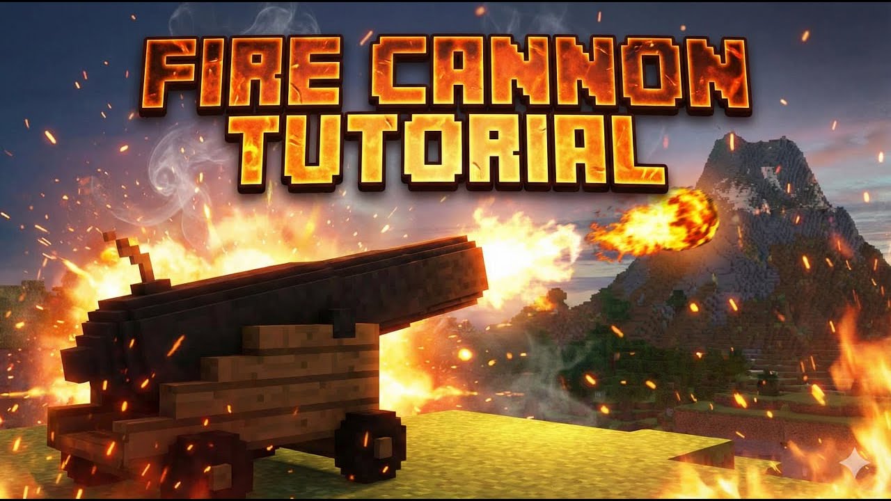 Fire Cannon in Minecraft — Step-by-Step Guide | Tutorial