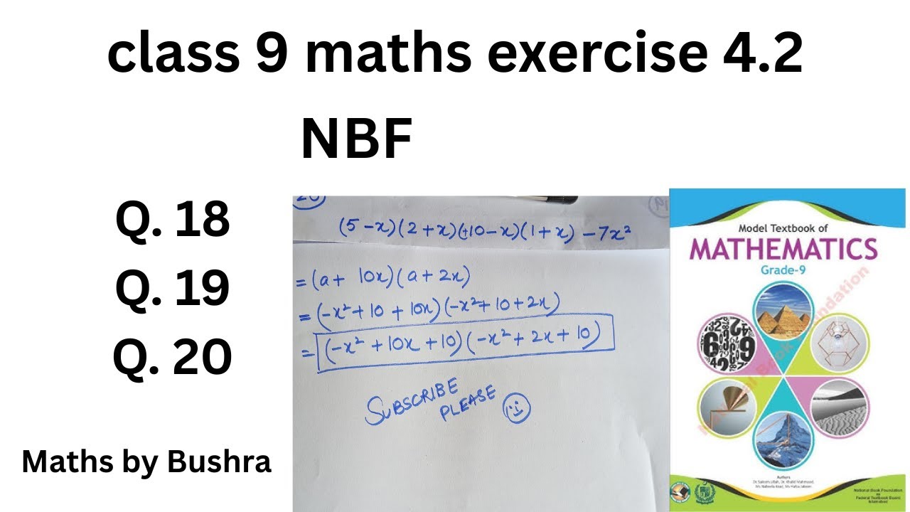 Class 9 Maths Chapter 4 Exercise 4.2 | Q.18, Q.19 and Q. 20 | maths by ...