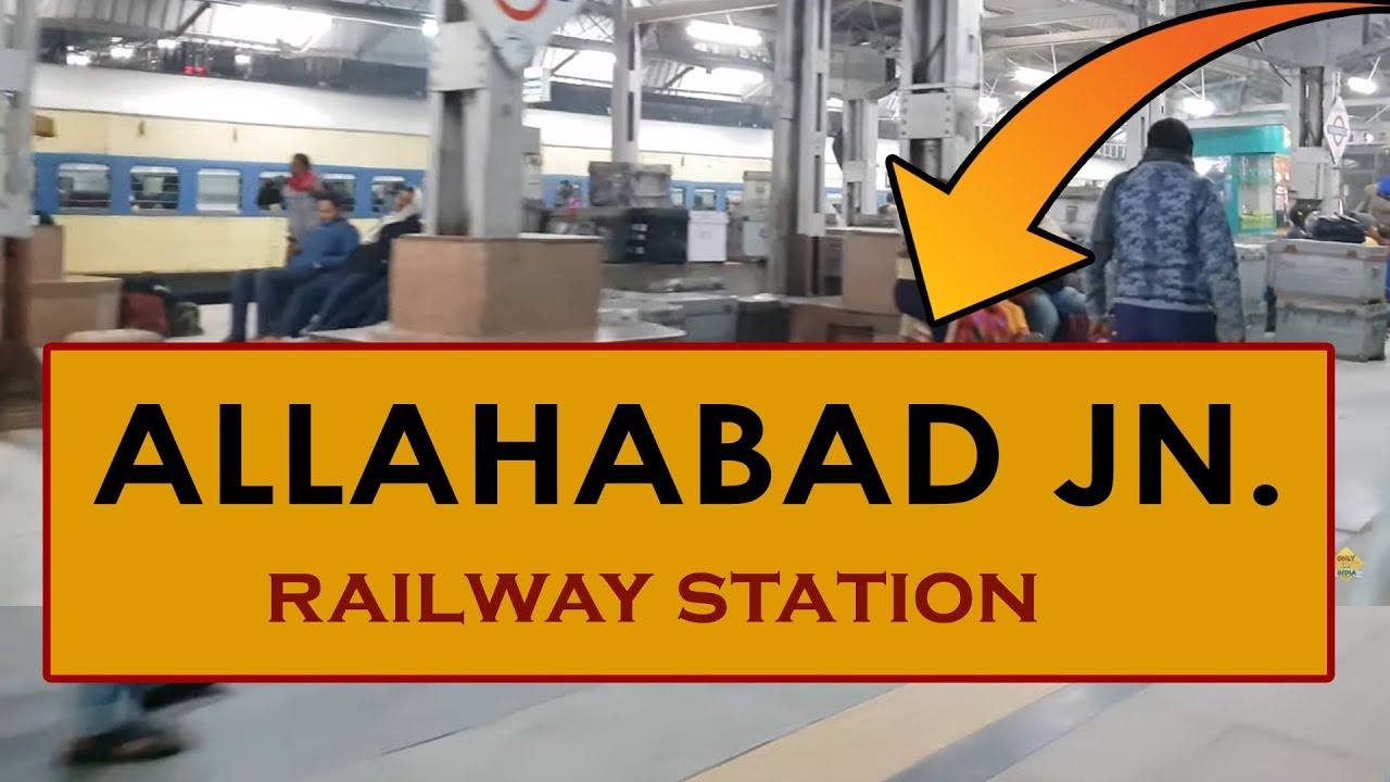 ALD Allahabad Junction railway station India in 4k ultra HD