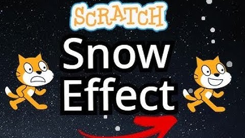 Scratch Tutorial Snow Effect | Scratch tutorial for kids | How to make snow effect in scratch game